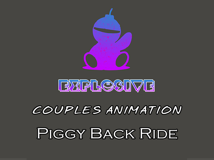 Second Life Marketplace Explosive animation Piggy Back Ride